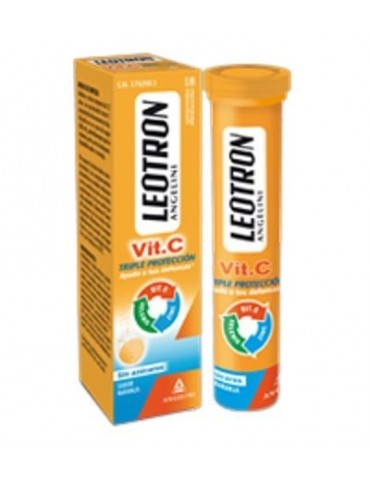 Leotron vitamina C 18 comprimidos efervescentes