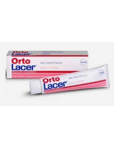 Gel dentífrico Orto Lacer ortodoncia fresa 75ml
