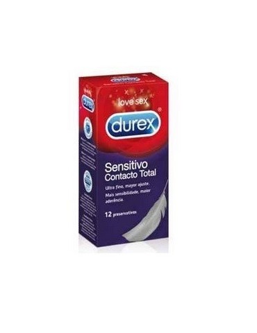 Preservativos Sensitivo Contacto Total DUREX 12 ud
