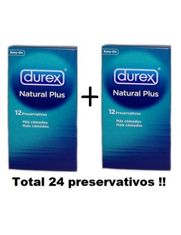 Preservativos Durex Natural Plus 12ud Duplo