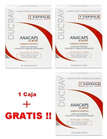 ANACAPS càpsulas Ducray Triactiv Pack 3 cajas