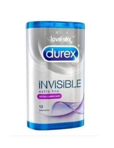Preservativos Durex sensitivo Invisible extra lubricado 12 ud