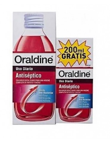 Oraldine antiséptico enjuage bucal 400ml + 200ml